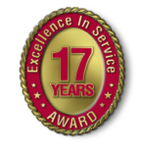 Excellence in Service - 17 Year Award